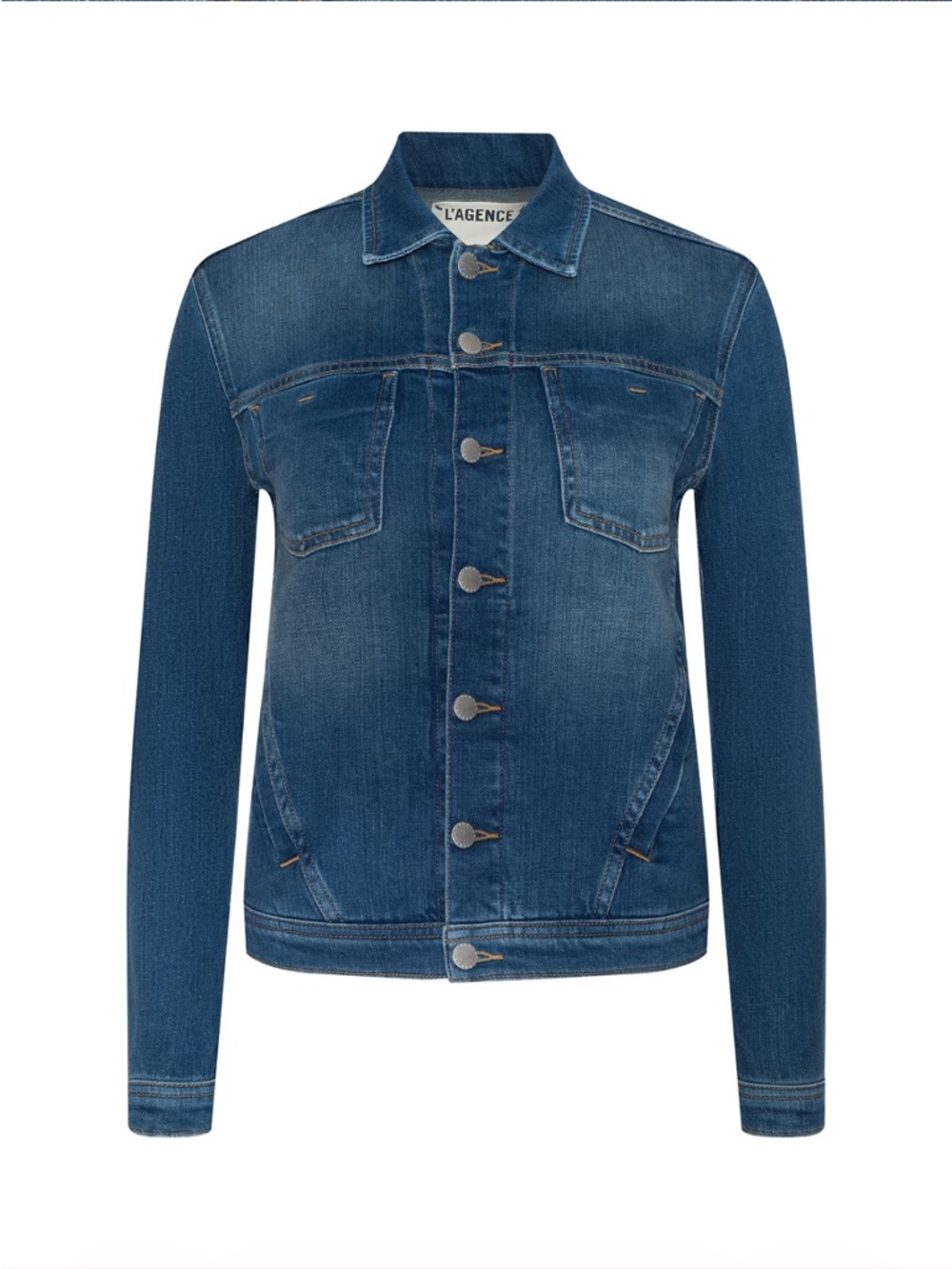 L'AGENCE Celine Denim Jacket Top